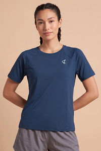 Zelocity Relaxed Quick Dry Top - Navy Peony — thumbnail 2